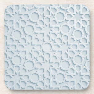 islamic moroccan geometric pattern coaster