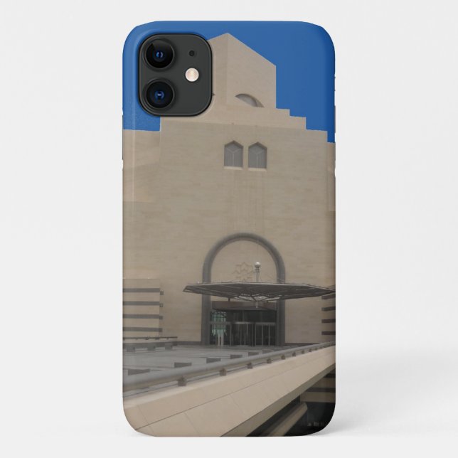 islamic museum doha blue Case-Mate iPhone case (Back)