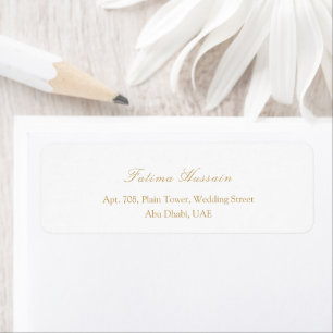 Islamic Muslim Wedding RSVP Return Address