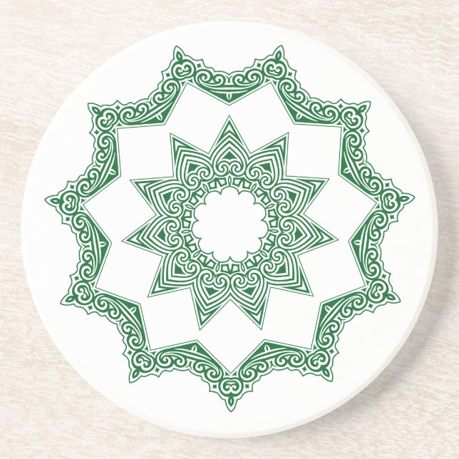  Islamic Ornament Coaster (Front)