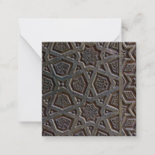 Islamic Pattern Ceramic Tile Card