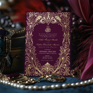 Islamic Purple Plum Wedding Ottoman Turkish