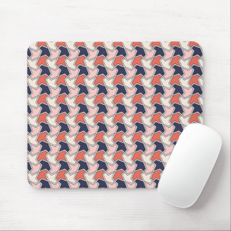 Islamic Red White Blue Geometric Arrows Pattern Mo Mouse Mat