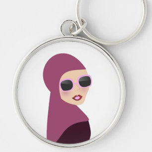 Islamic scarf muslima hijab lady style key ring