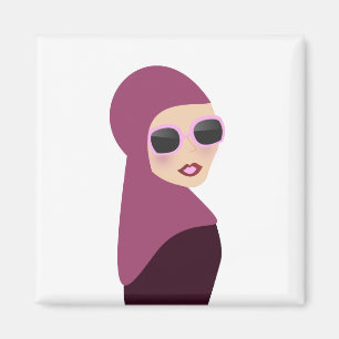 Islamic scarf muslima hijab lady style magnet