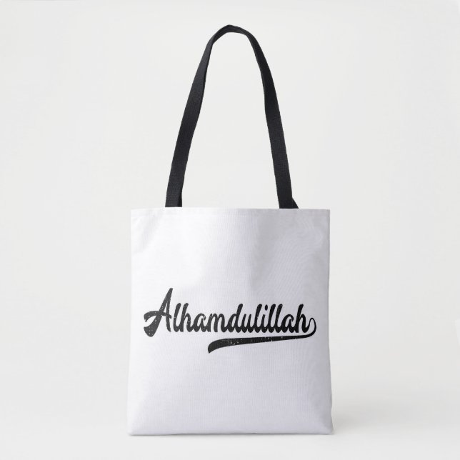 Islamic Sign Alhamdulillah Tote Bag (Front)