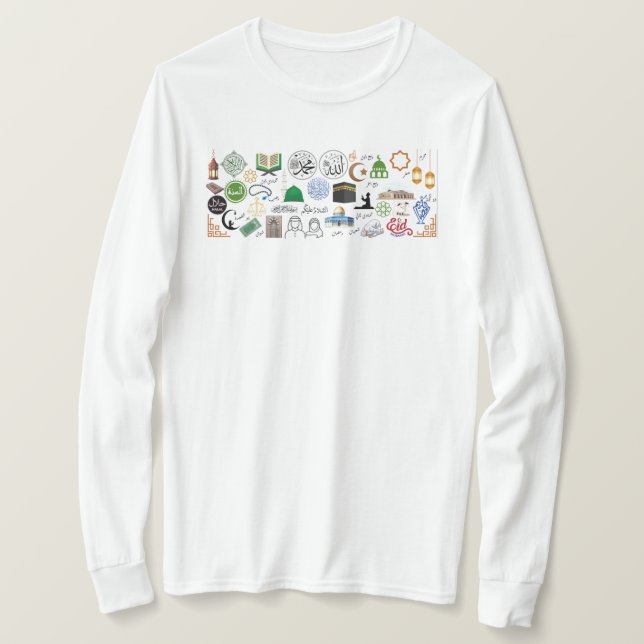 Islamic Symbols T-Shirt (Design Front)