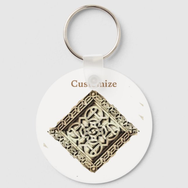 Islamic Temple Architecture Thunder_Cove Key Ring (Front)