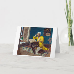 Islamic Theologian with Quran   Osman Hamdi Bey   Card