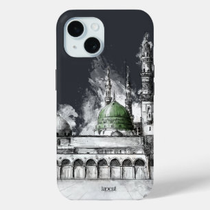 Islamic Tough Iphone Case Masjid Nabawi Sketch