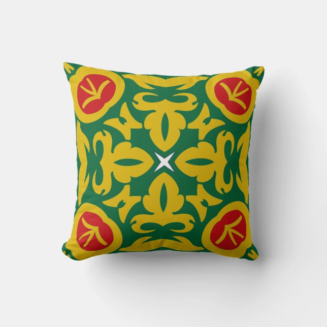 Islamic Traditional Pattern. Bandana print design  Cushion (Front)