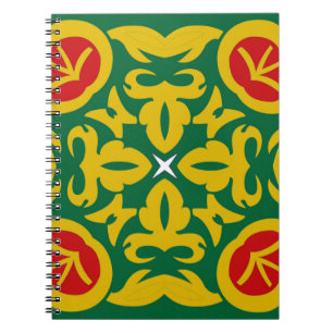 Islamic Traditional Pattern. Bandana print design Notebook