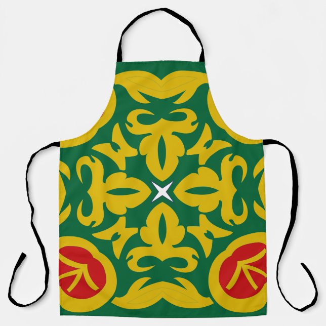 Islamic Traditional Pattern. Bandanna print design Apron (Front)