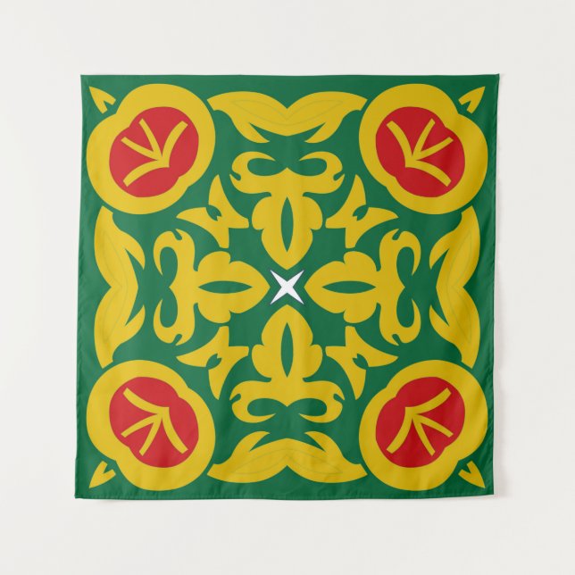 Islamic Traditional Pattern. Bandanna print design Tapestry (Front)