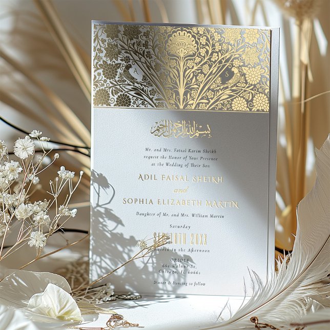 Islamic Victorian Fusion Wedding Invitation (Creator Uploaded)