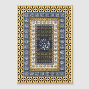 Islamic Wall Art Allah Names Calligraphy Geometric