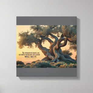 Islamic Wall Art – Olive Tree with Quran Verse