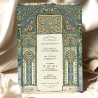 Islamic Wedding Blue, Gold, Green Arch