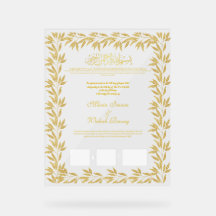 Islamic Wedding Contract, Acrylic Sign