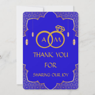 ISLAMIC WEDDING THANK YOU CARD
