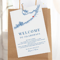 Islamorada FL Navy Blue Wedding Welcome Itinerary