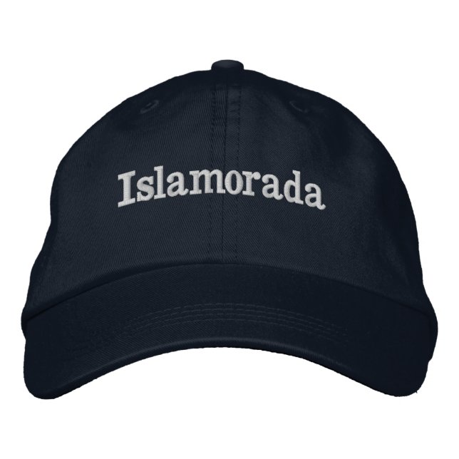 Islamorada Florida Embroidered Baseball Hat (Front)