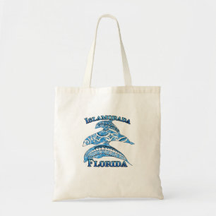 Islamorada Florida Keys Vacation Tribal Dolphins Tote Bag