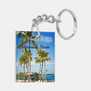 Islamorada, Florida Palm Trees Key Ring