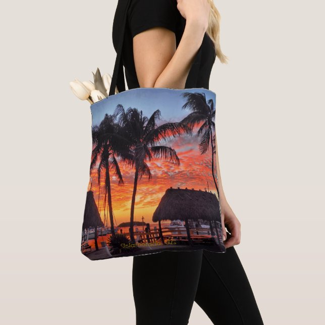 Islamorada, Florida sunset Tote Bag (Close Up)