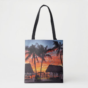 Islamorada, Florida sunset Tote Bag