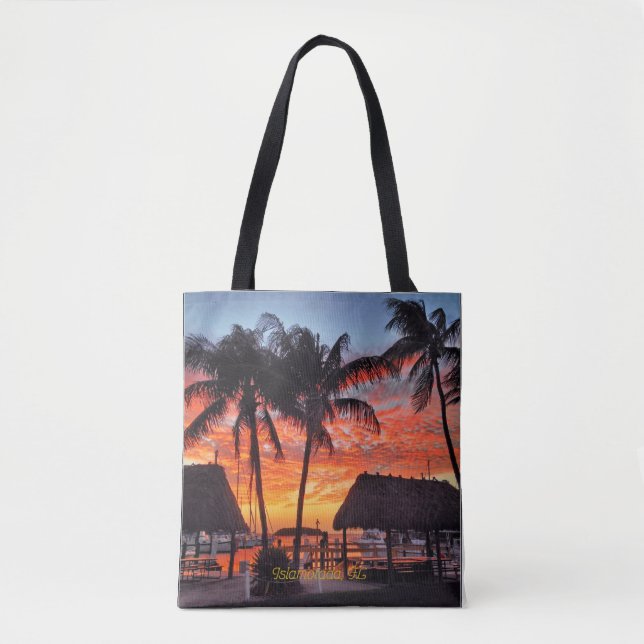 Islamorada, Florida sunset Tote Bag (Front)
