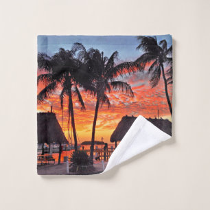 Islamorada, Florida sunset Wash Cloth