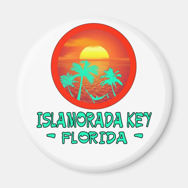 ISLAMORADA KEY FL TROPICAL DESTINATION MAGNET (Front)