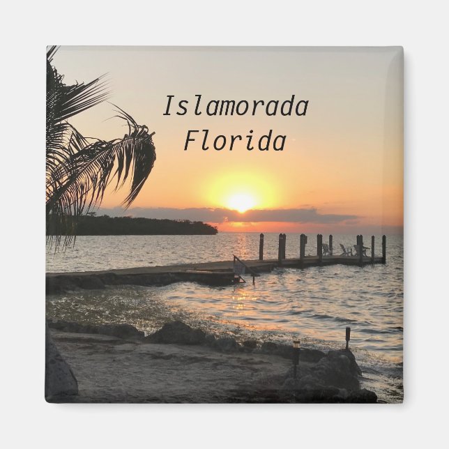 Islamorada Sunset, Florida Keys, Florida Magnet (Front)
