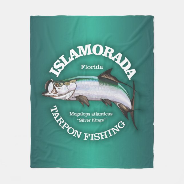 Islamorada (Tarpon) Fleece Blanket (Front)