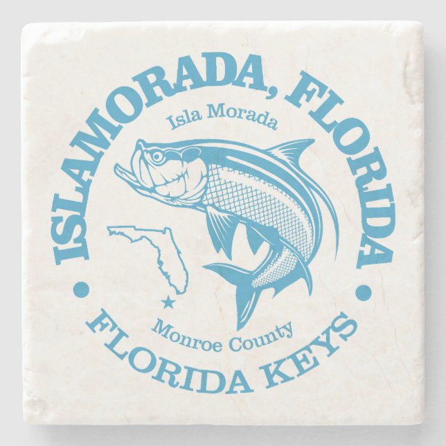 Islamorada (tarpon) stone coaster (Front)