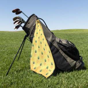 Island Beach Pineapple Monogrammed Golf Towel