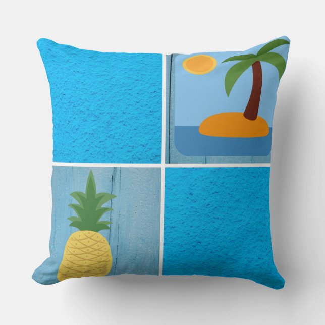 Island Blue Cushion (Front)