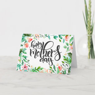 Island Botanical Mother's Day Card
