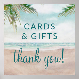 Island Breeze Cards & Gifts Wedding Table Sign