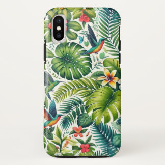 Island Breeze Tropical Pattern iPhone X Case