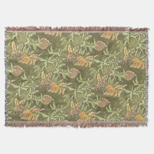 Island Browns Throw Blanket (Front)