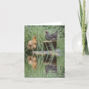Island Chickens Thank You Card