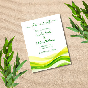 Island Citrus Green Save The Date