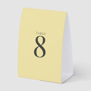Island Citrus Yellow Wedding Table Numbers