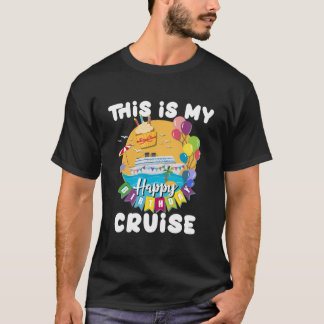 Island Cruising Party Family Birthday Cruise T-Shirt