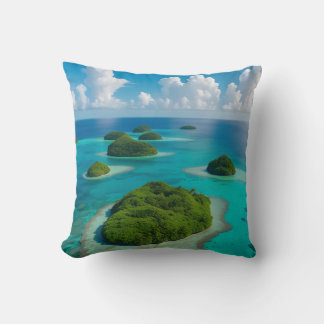 "Island Dreams: Tropical Archipelago Cushion