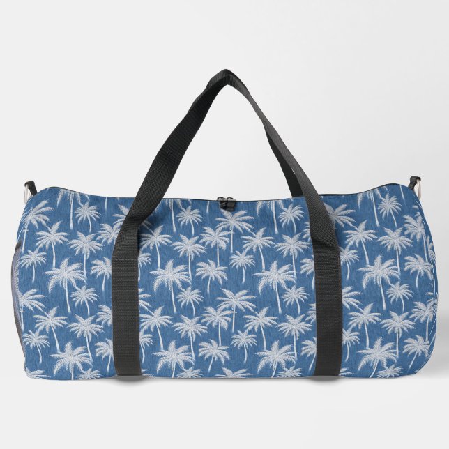 Island Escape Palm Tree Travel Duffel Duffle Bag (Back)