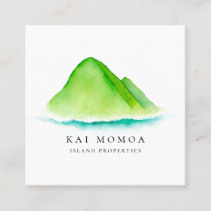 Island Escape Square Business Card