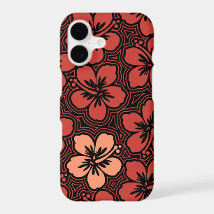 Island Floral Hawaiian Accent Hibiscus Pinstriped